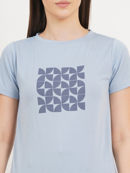 Jacqueline T-shirt- Cake Blue