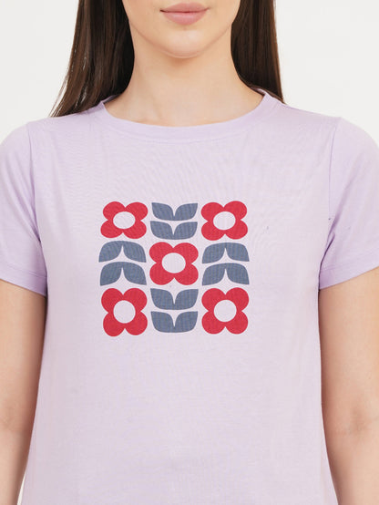 Jacqueline T-Shirt- Tulip Lilac