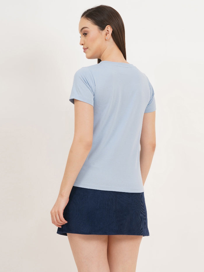 Jacqueline T-Shirt- Tulip Blue